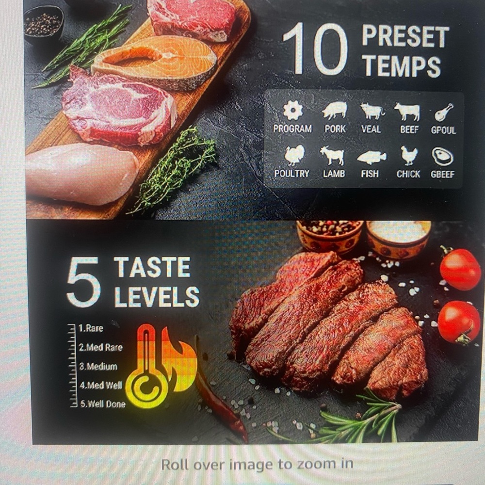 ThermPro TP07 Wireless Meat Thermometer Digital Grill Thermometer. NWOT